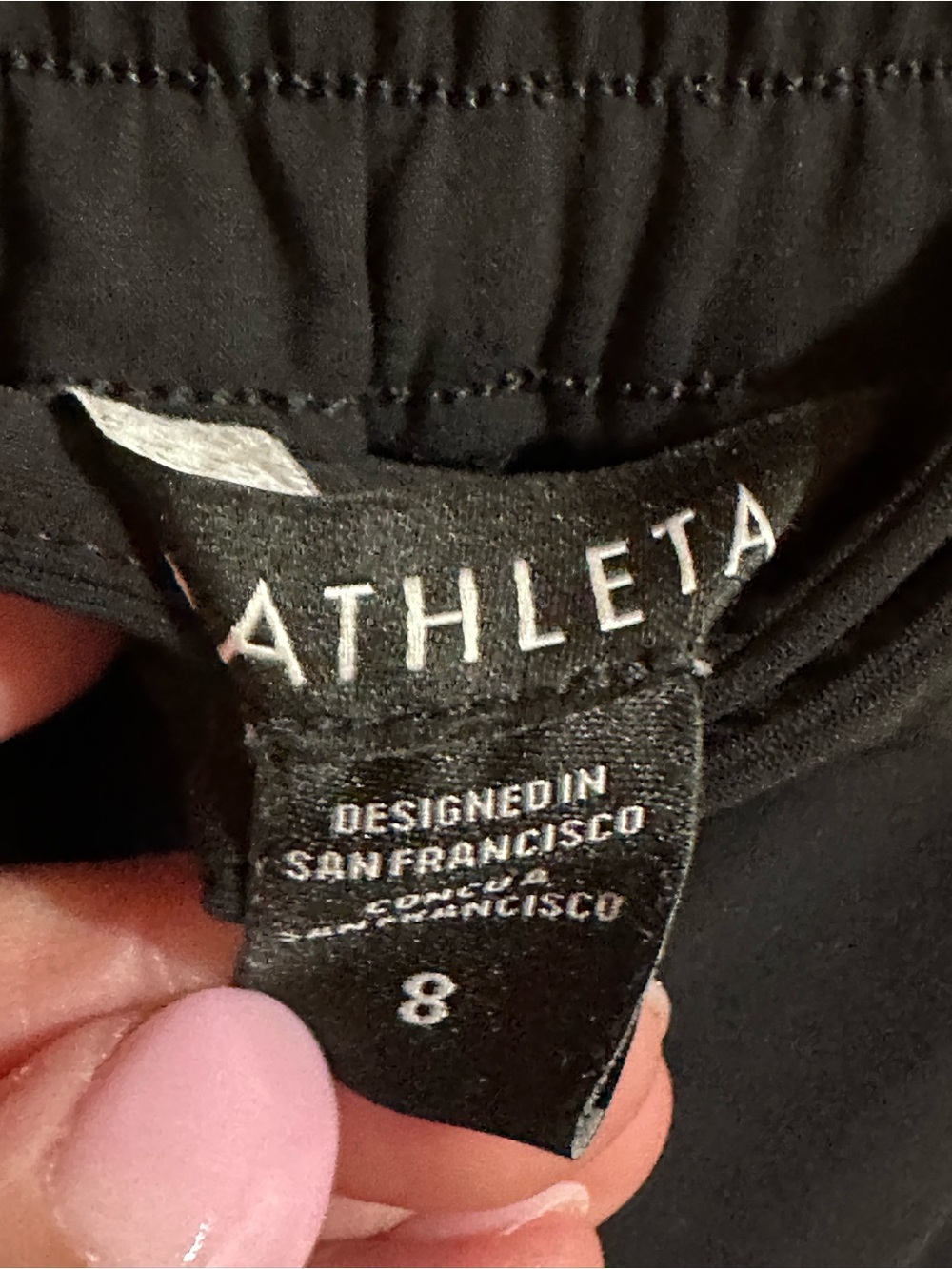 Athleta women’s sz 8 black Wide-Leg Pull-On Pants - Picture 7 of 10